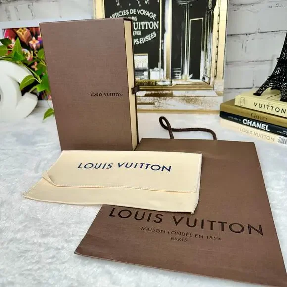 SOLD Louis Vuitton Box, Dust Bag and Shopping Bag for long wallet Gift Set LIKE - Picture 2 of 9